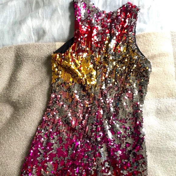 Sequin ombré mini dress - Picture 3 of 6